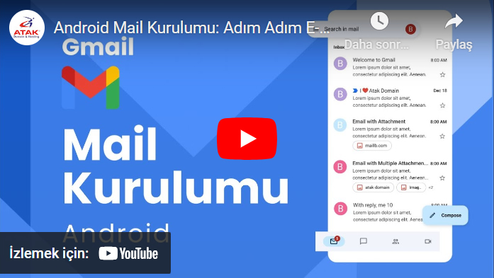 Android Mail Kurulumu: Adım Adım E-posta Hesabı Kurulumu 2024 - Atak Domain